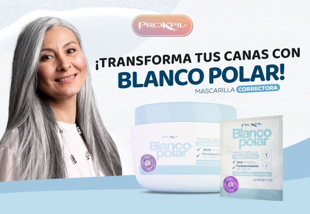 Deslumbra con Blanco Polar: La mascarilla capilar que transforma tus canas